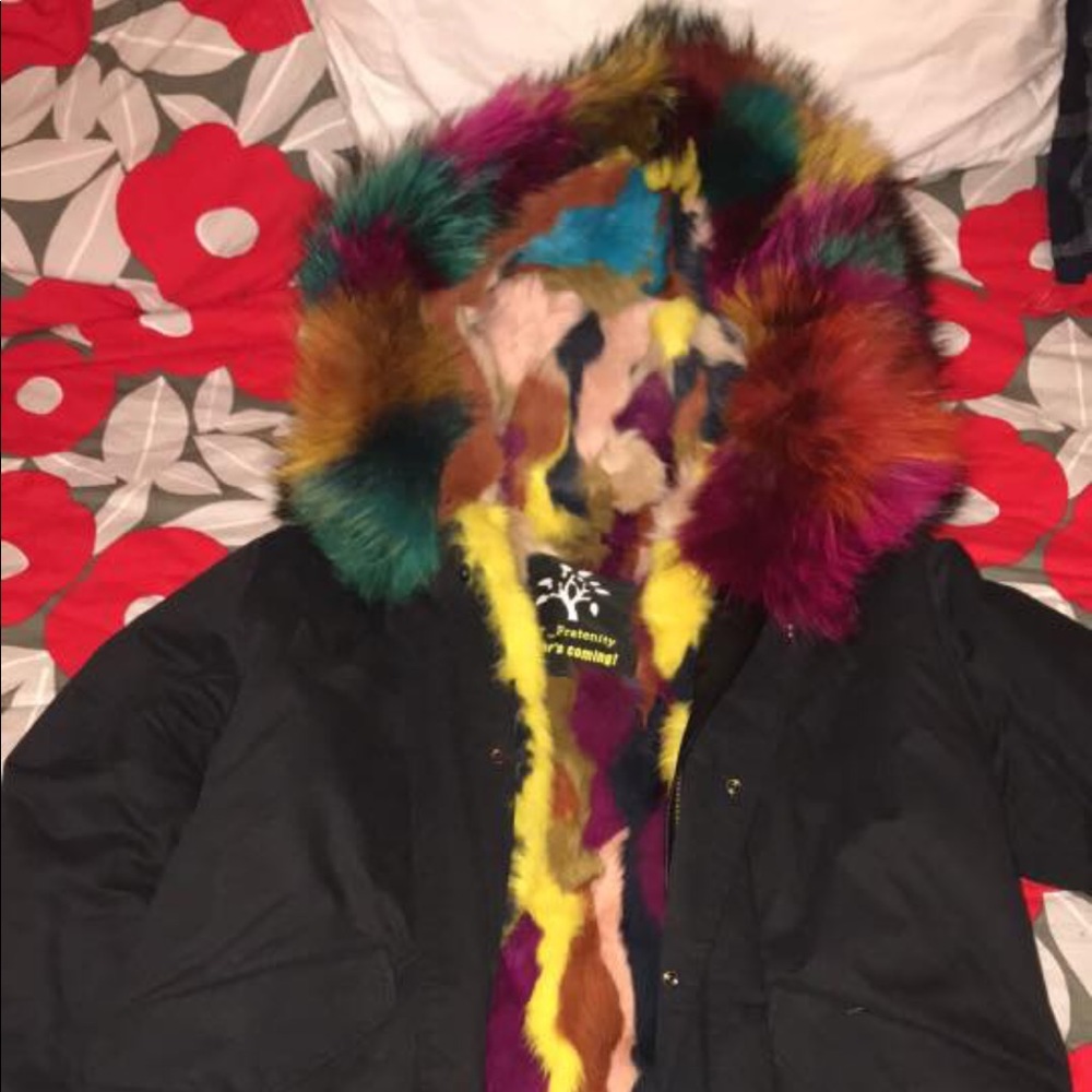 Fur fraternity coat